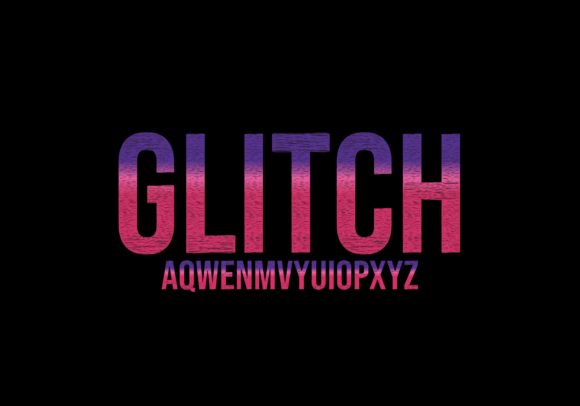 Download Glitch Vector Text Effect Fully Editable - Fully editable Collection