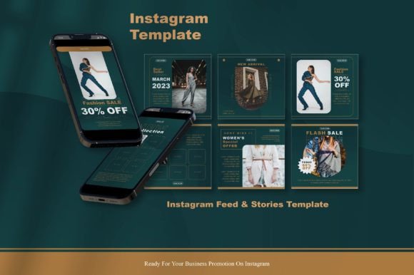 Download Green Instagram Fashion Template - Fashion template Collection